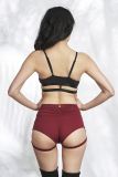 Lure You High Waist Garter Shorts - Luna