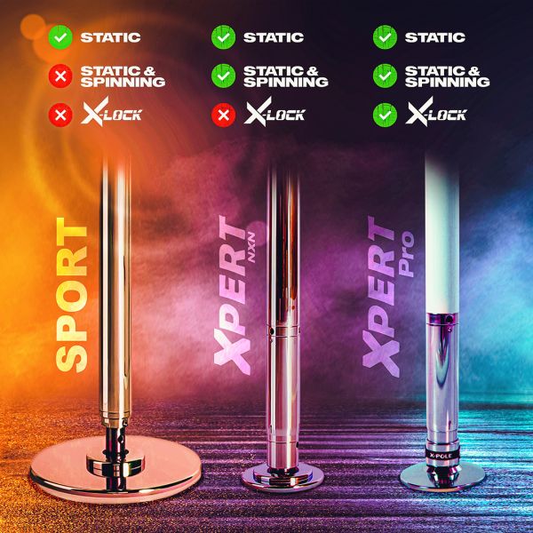 X-Pole Pro XPert Spinning Pole con X-Lock