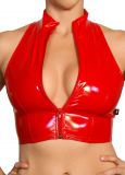 Heroine Liquid Zip-Up Crop Top