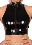 Heroine Liquid Zip-Up Crop Top